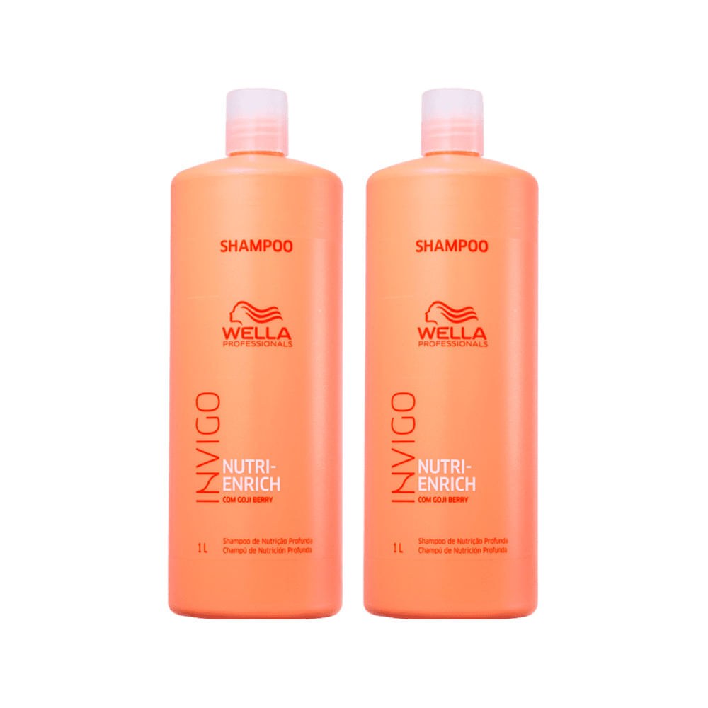 Kit Wella Professionals Invigo Nutri Enrich Shampoo 1000 ml - 2 Unidades — imagem 2 | Drogaria Taveira