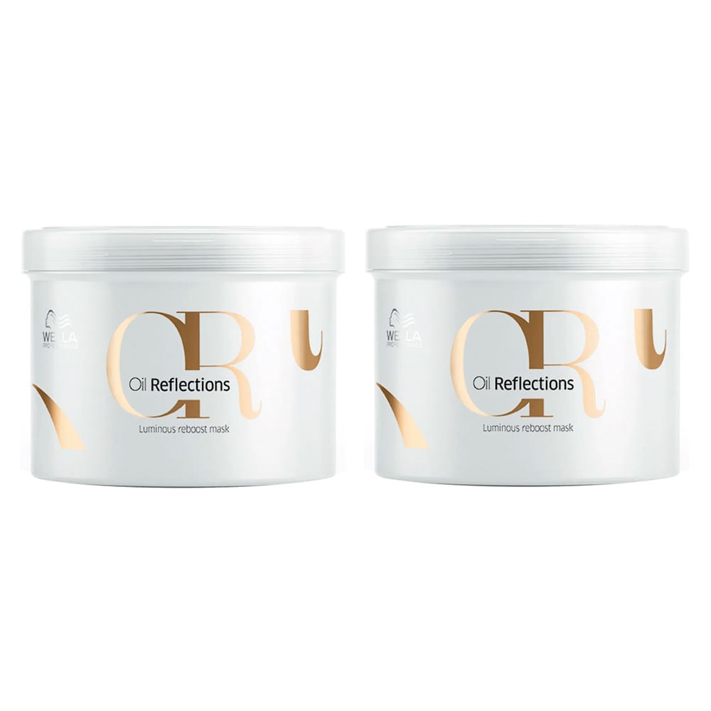 Kit Wella Professionals Oil Reflections Máscara de Brilho 500 ml - 2 Unidades — imagem 2 | Drogaria Taveira