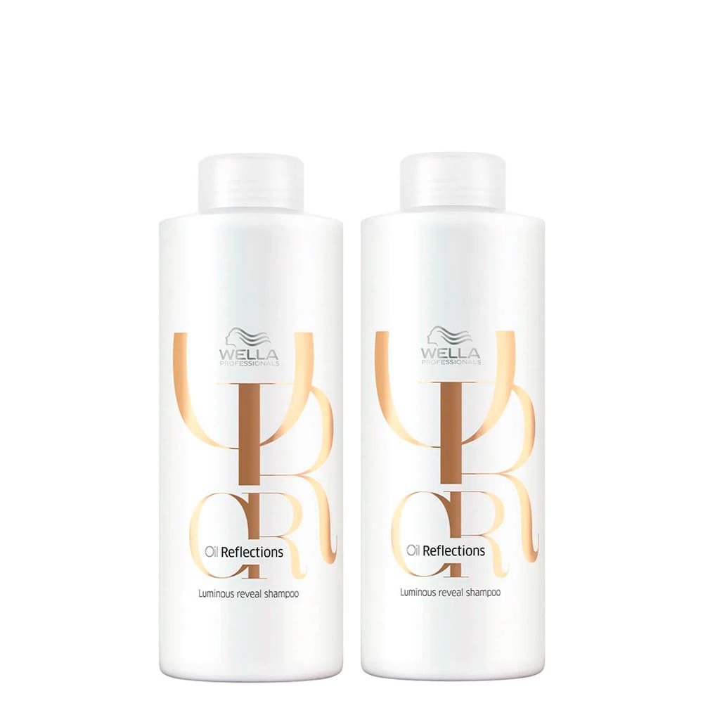 Kit Wella Professionals Shampoo Oil Reflections 1000 ml - 2 Unidades — Wella Professionals | Drogaria Taveira