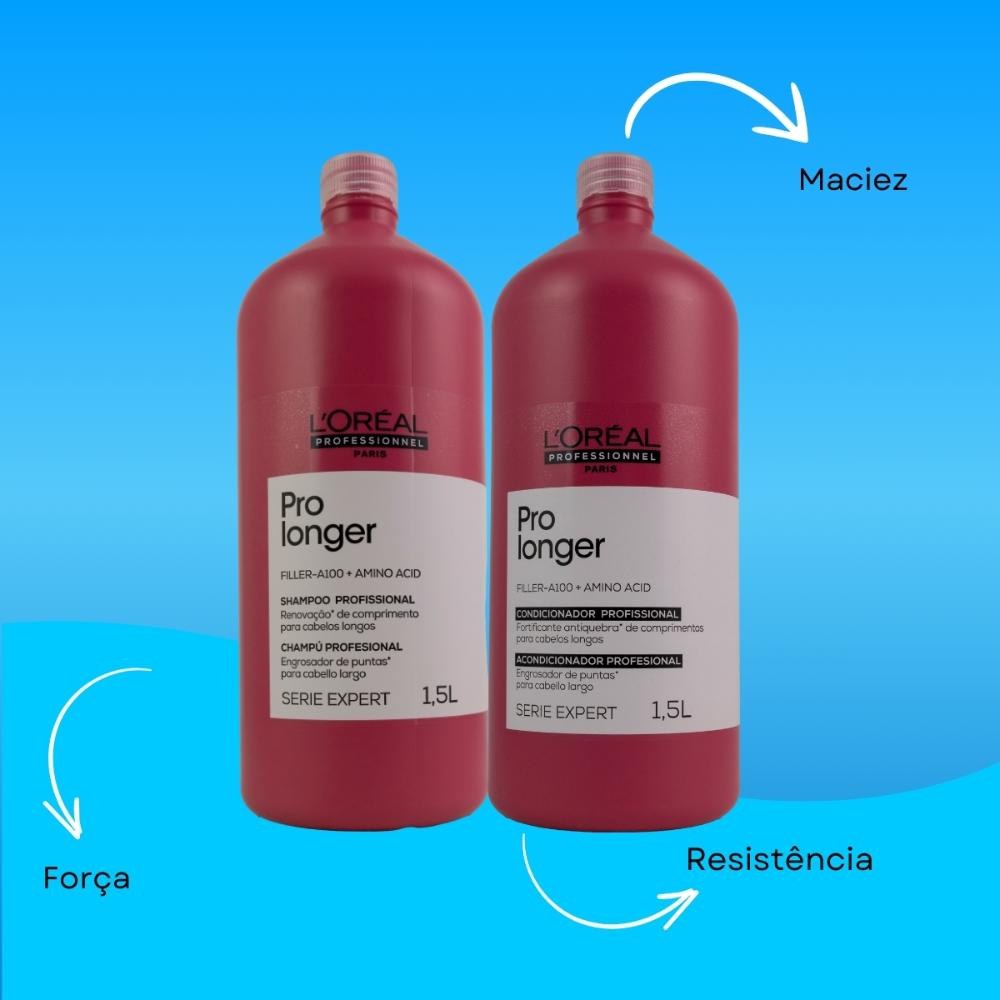 L'Oréal Pro Longer - Kit Shampoo + Condicionador 1,5L cada — imagem 4 | Drogaria Taveira