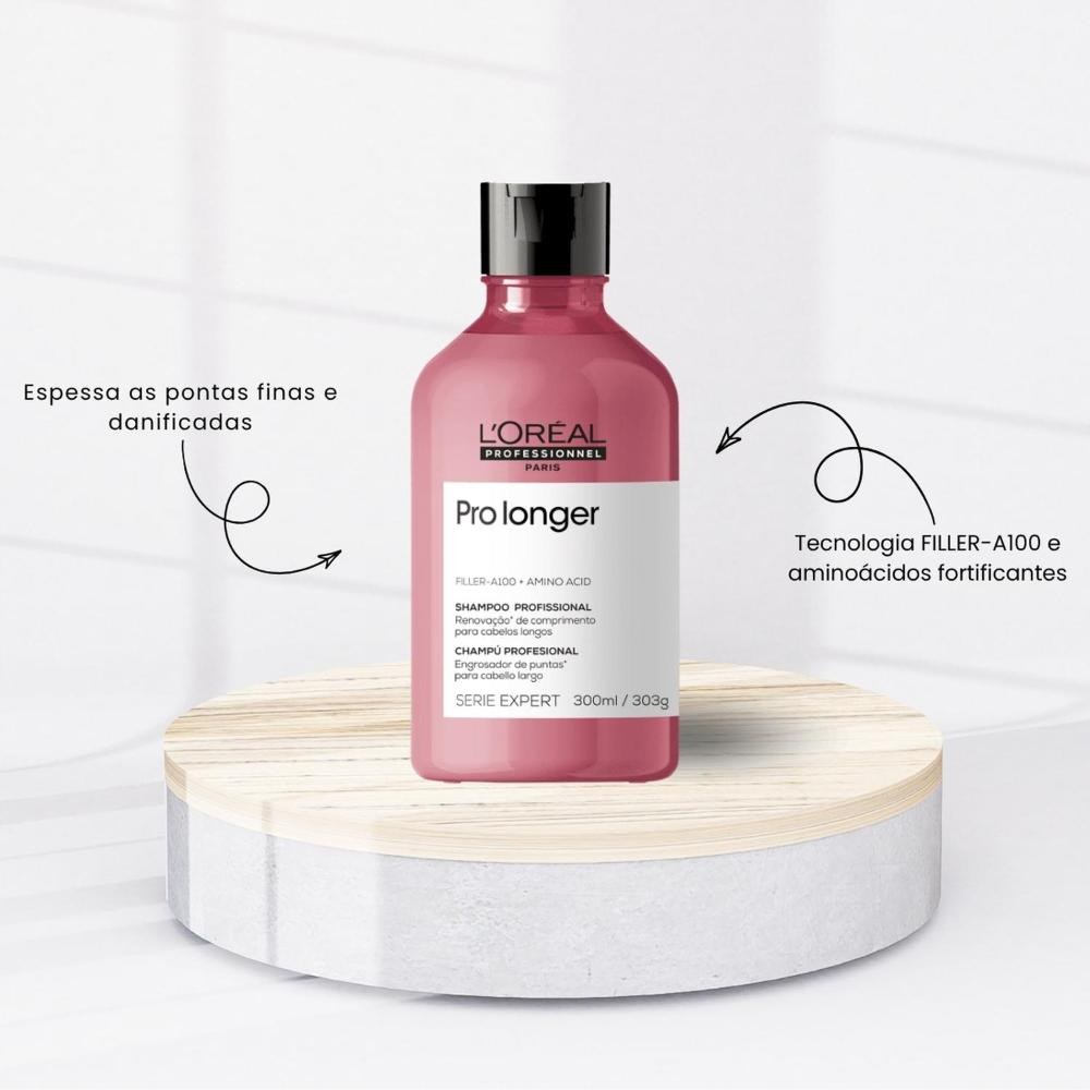 L'Oréal - Pro Longer Kit Shampoo e Máscara - 300ml/250ml — imagem 3 | Drogaria Taveira