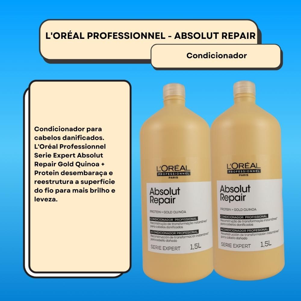 L'Oréal Professionnel Absolut Gold Kit - 2 Condicionadores 1,5L — imagem 2 | Drogaria Taveira