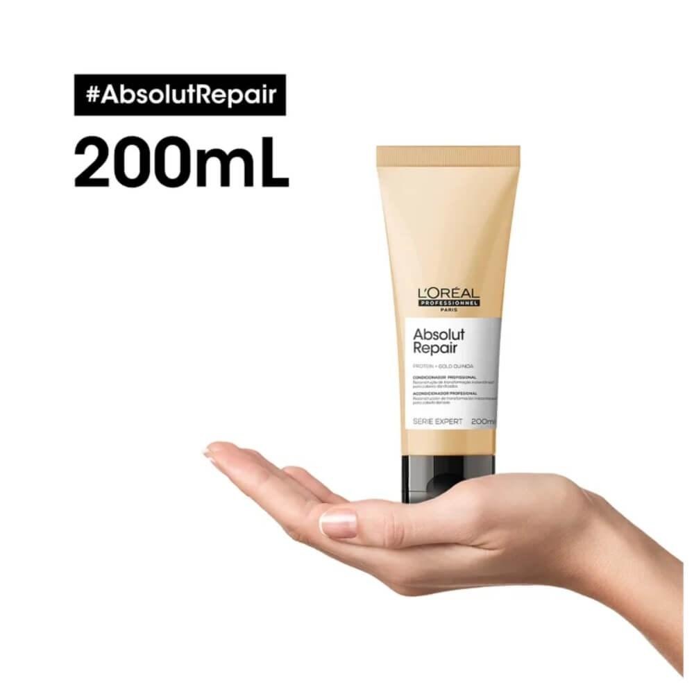 L'Oréal Professionnel Absolut Repair Gold Quinoa Condicionador - 200ml — imagem 3 | Drogaria Taveira