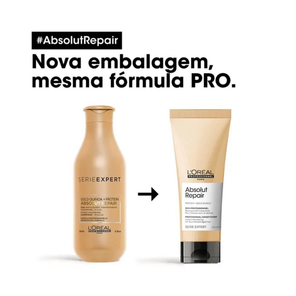 L'Oréal Professionnel Absolut Repair Gold Quinoa Condicionador - 200ml — imagem 4 | Drogaria Taveira