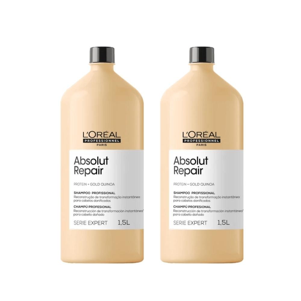 L'Oréal Professionnel Absolut Repair Gold Quinoa Kit - 2 Shampoos 1,5L — L'Oréal | Drogaria Taveira