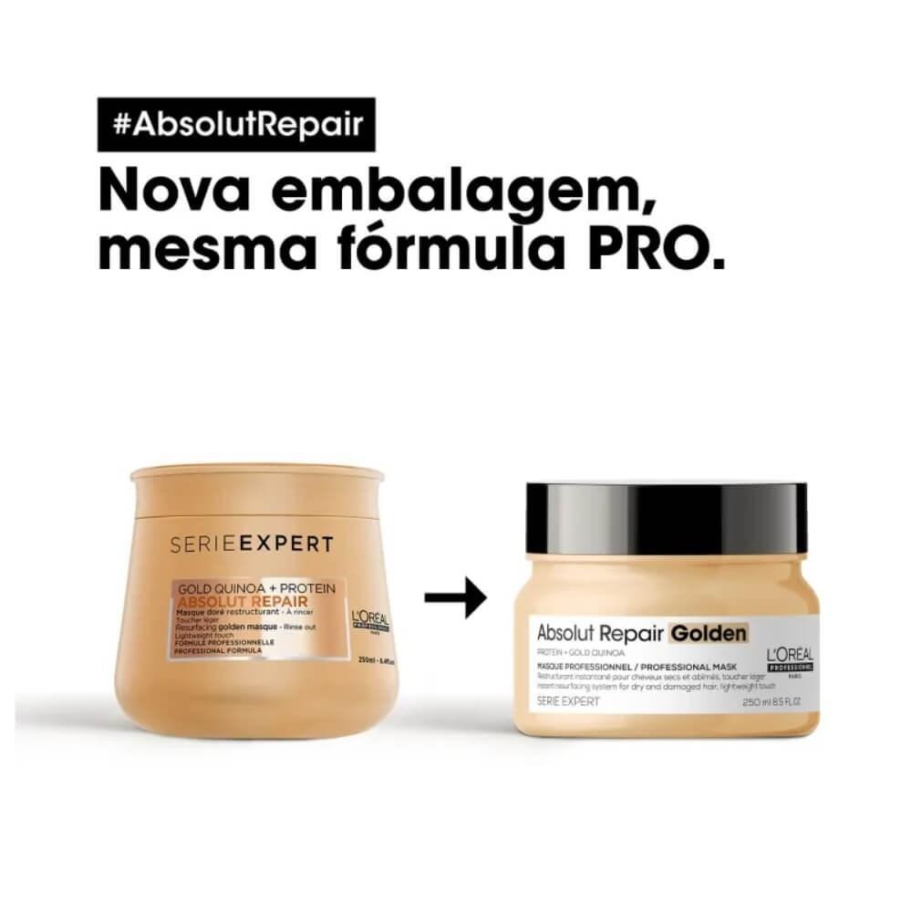 L'Oréal Professionnel Absolut Repair Gold Quinoa Máscara Toque Leve 250g — imagem 4 | Drogaria Taveira