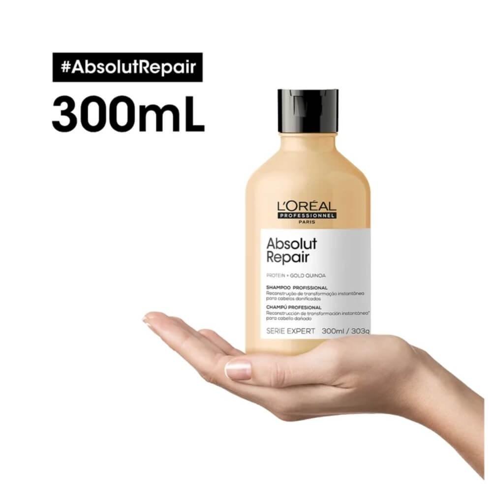 L'Oréal Professionnel Absolut Repair Gold Quinoa Shampoo 300ml — imagem 3 | Drogaria Taveira