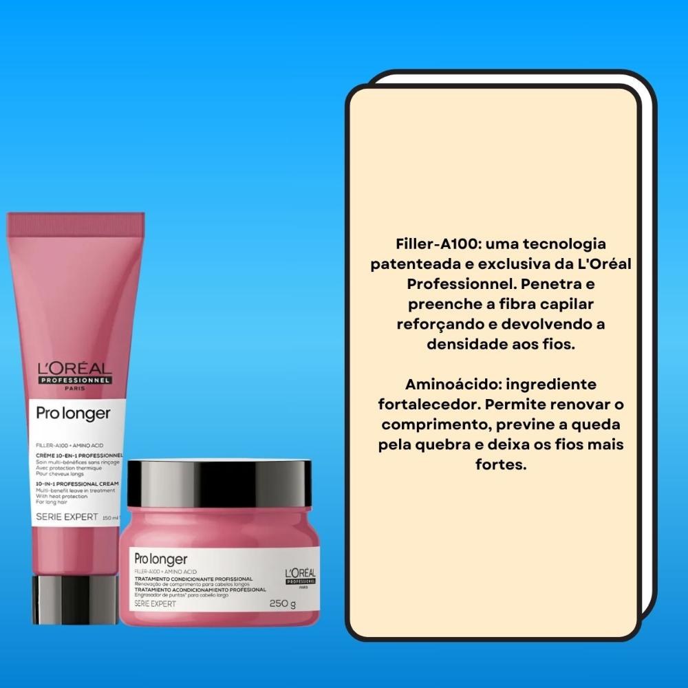 L'Oréal Serie Expert Pro Longer - Kit Máscara 250g + Leave-in 150ml — imagem 3 | Drogaria Taveira