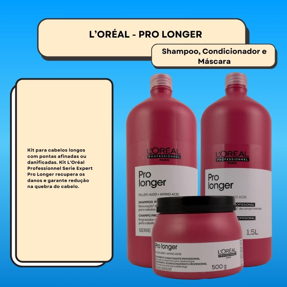 L'Oréal Serie Expert Pro Longer - Kit Salão (3 Produtos) — imagem 2 | Drogaria Taveira