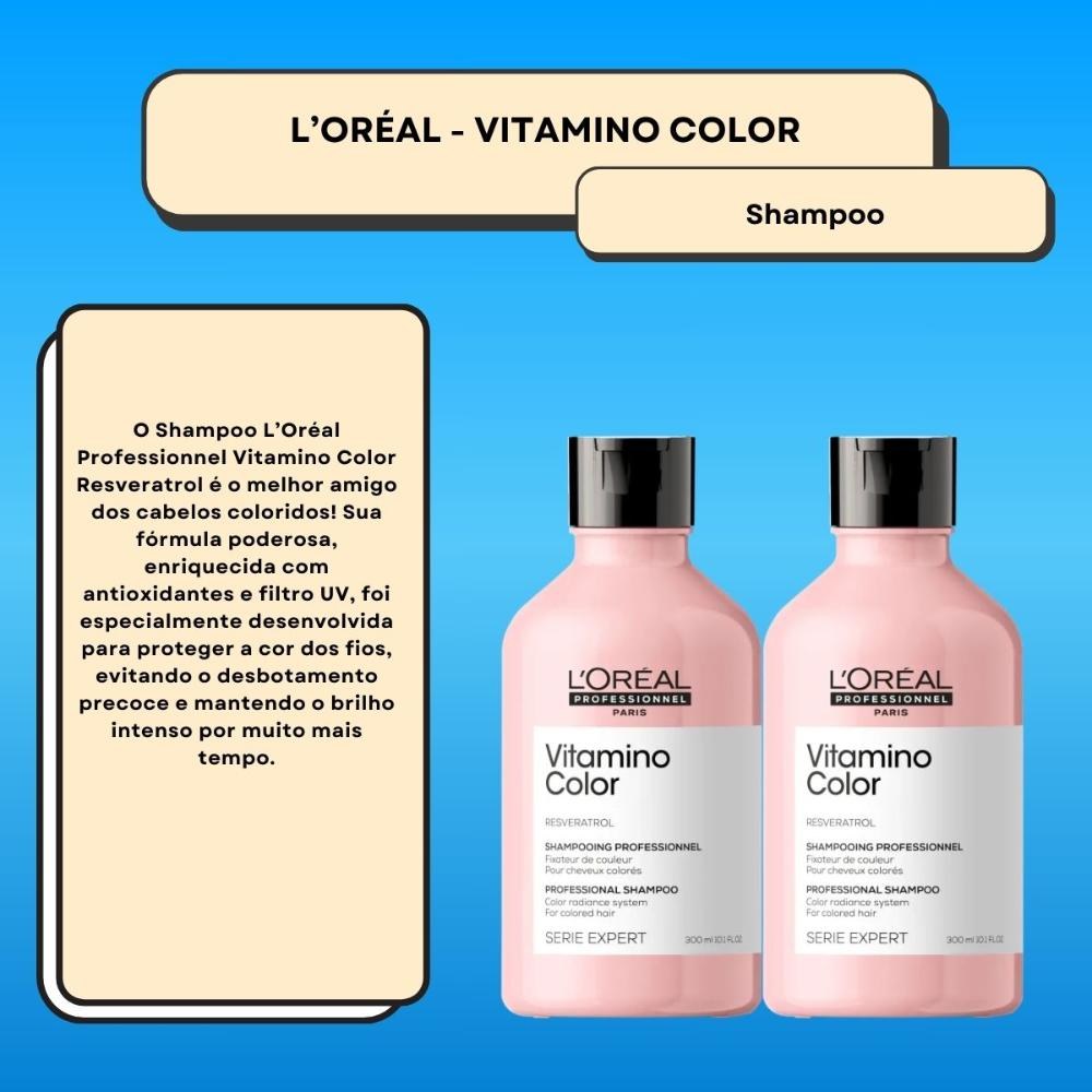 L'Oréal Vitamino Color - Kit 2 Shampoos - 300ml cada — imagem 3 | Drogaria Taveira