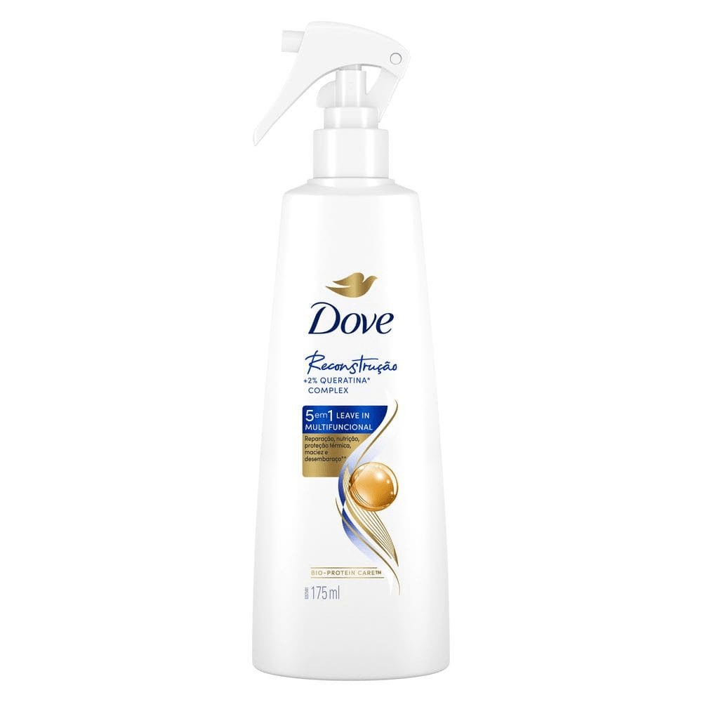 Leave-in Multifuncional Dove Reconstrução + 2% Queratina Complex 5 em 1 Spray 175ml — imagem 2 | Drogaria Taveira