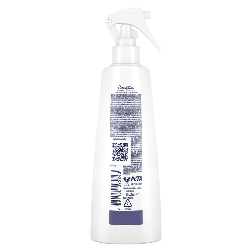 Leave-in Multifuncional Dove Reconstrução + 2% Queratina Complex 5 em 1 Spray 175ml — imagem 3 | Drogaria Taveira