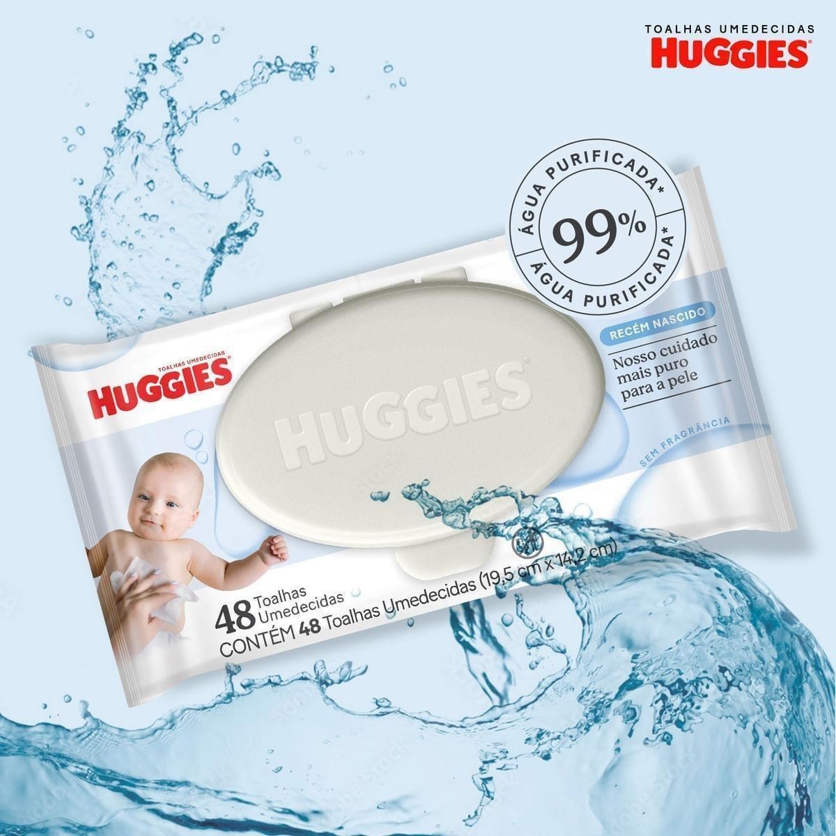 Lenços Umedecidos Huggies Recém-Nascido Sem Fragrância 192 Unidades — imagem 4 | Drogaria Taveira