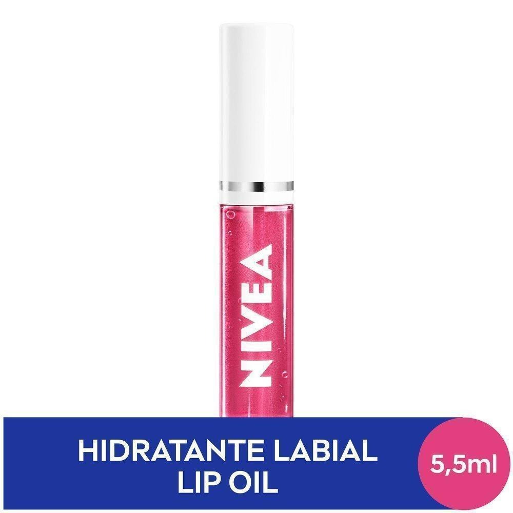 Lip OIl Nivea Brilho Nutritivo Pink Rock 5,5ml — Nivea | Drogaria Taveira
