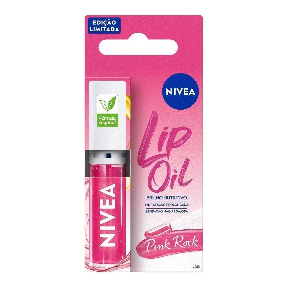 Lip OIl Nivea Brilho Nutritivo Pink Rock 5,5ml — imagem 2 | Drogaria Taveira