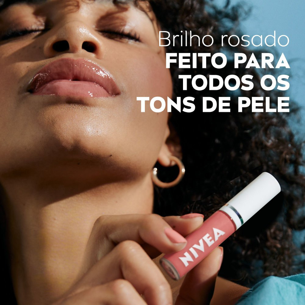 Lip OIl Nivea Brilho Nutritivo Rosé 5,5ml — imagem 4 | Drogaria Taveira