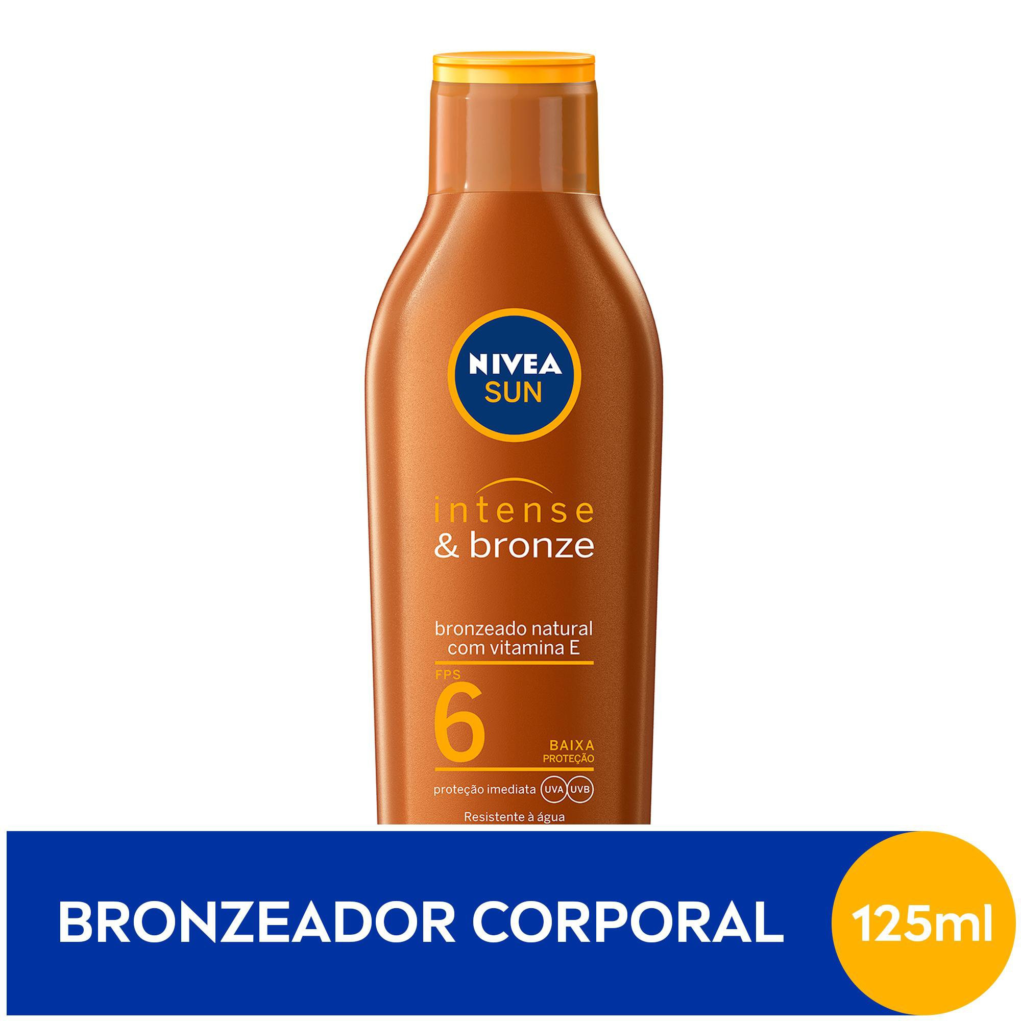 Loção Bronzeadora Nivea Sun Intense & Bronze Resistente à Água FPS6 125ml — imagem 2 | Drogaria Taveira