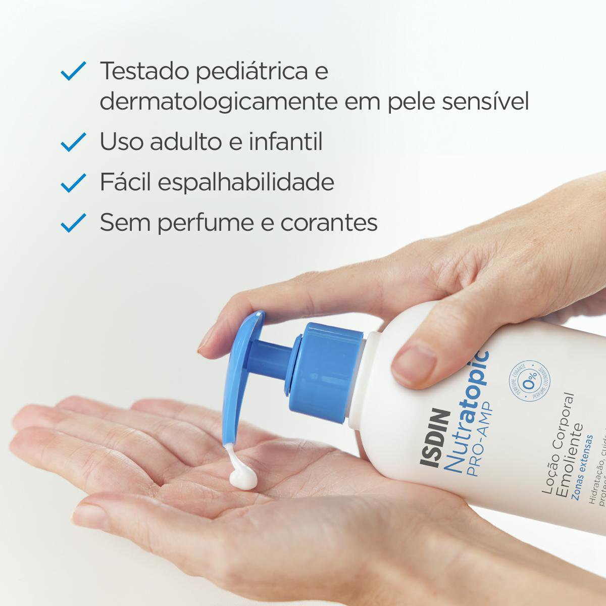 Loção Corporal ISDIN Nutratopic Pro-AMP Pele Atópica 400ml — imagem 4 | Drogaria Taveira