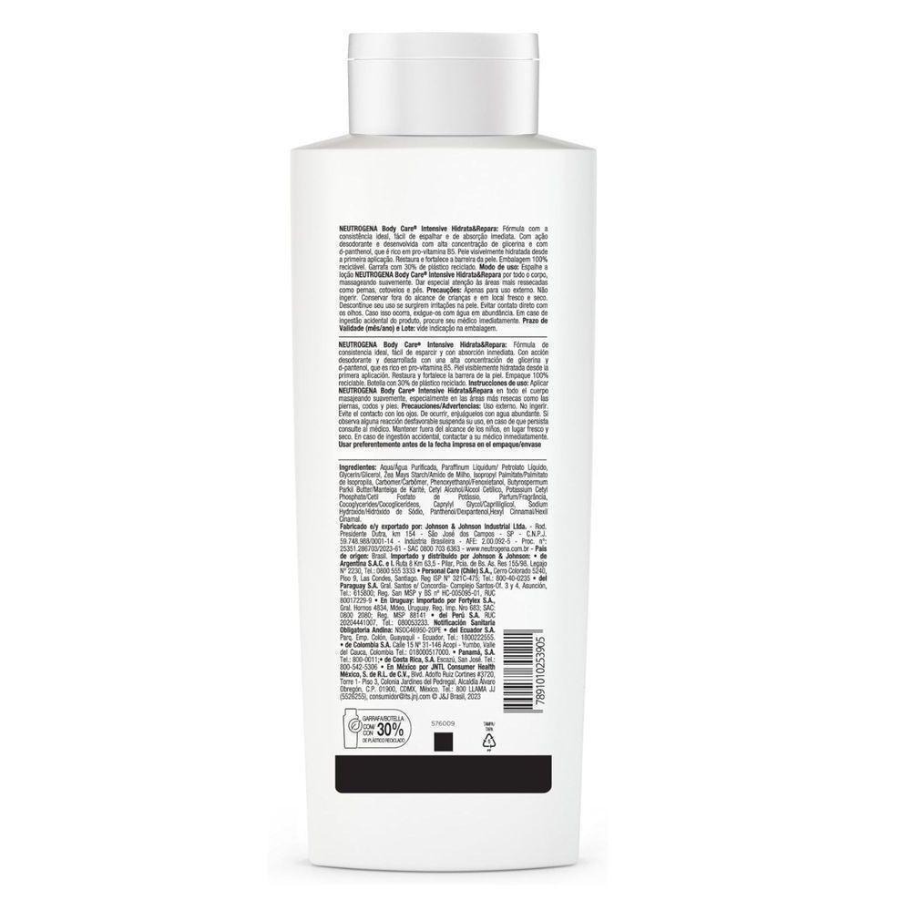 Loção Corporal Neutrogena Body Care Intensive Hidrata & Repara 400ml — imagem 2 | Drogaria Taveira