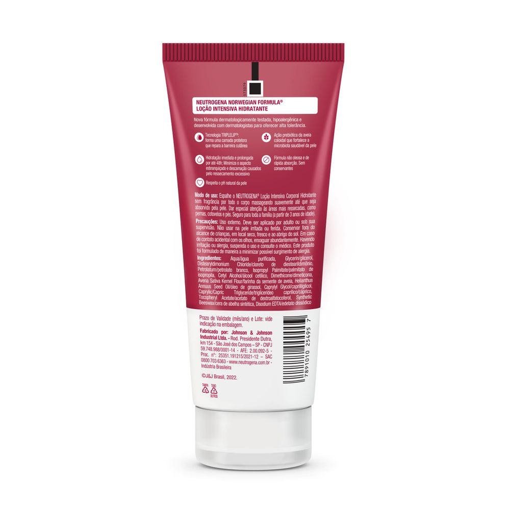 Loção Corporal Neutrogena Norwegian Intensiva Sem Fragrância 200ml — imagem 3 | Drogaria Taveira