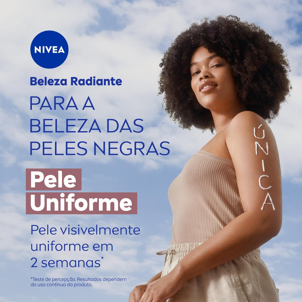 Loção Corporal Nivea Beleza Radiante Pele Uniforme FPS 15 200ml — imagem 2 | Drogaria Taveira