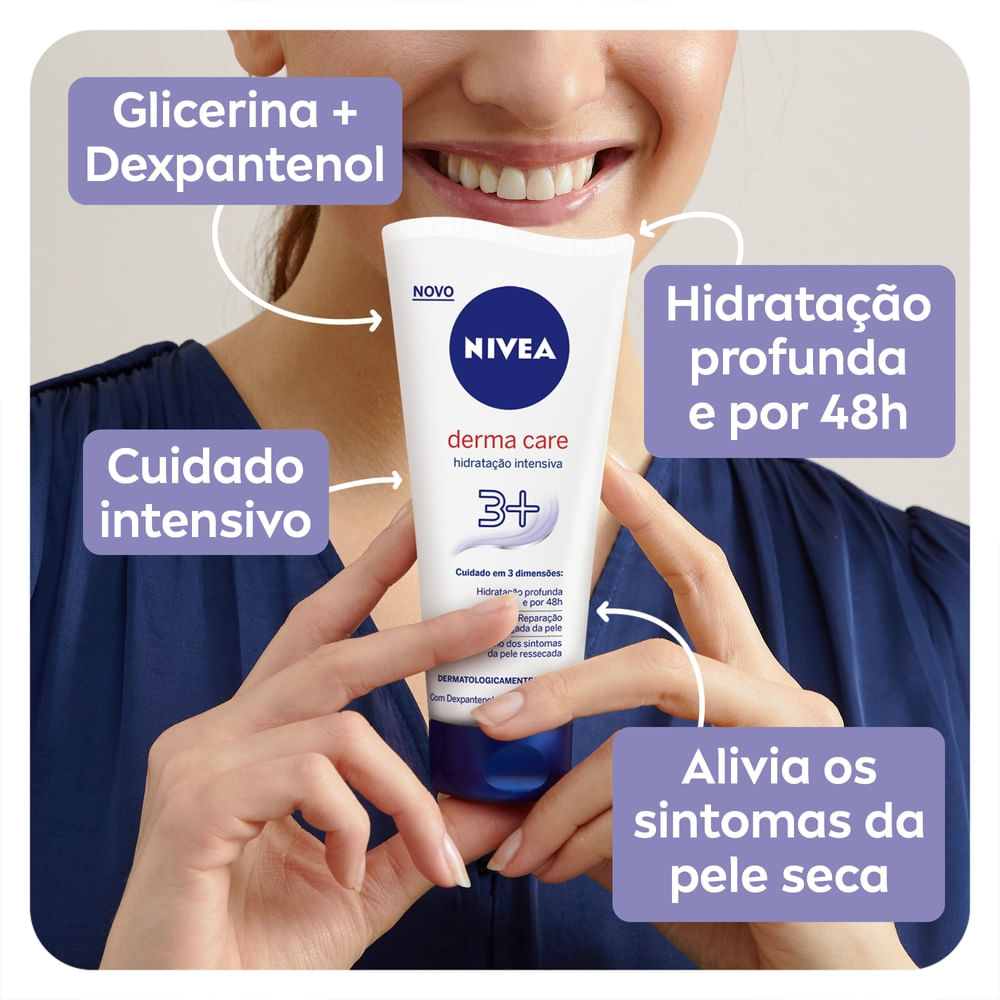 Loção Corporal Nivea Derma Care Hidratação Intensiva 3+ 200ml — imagem 4 | Drogaria Taveira