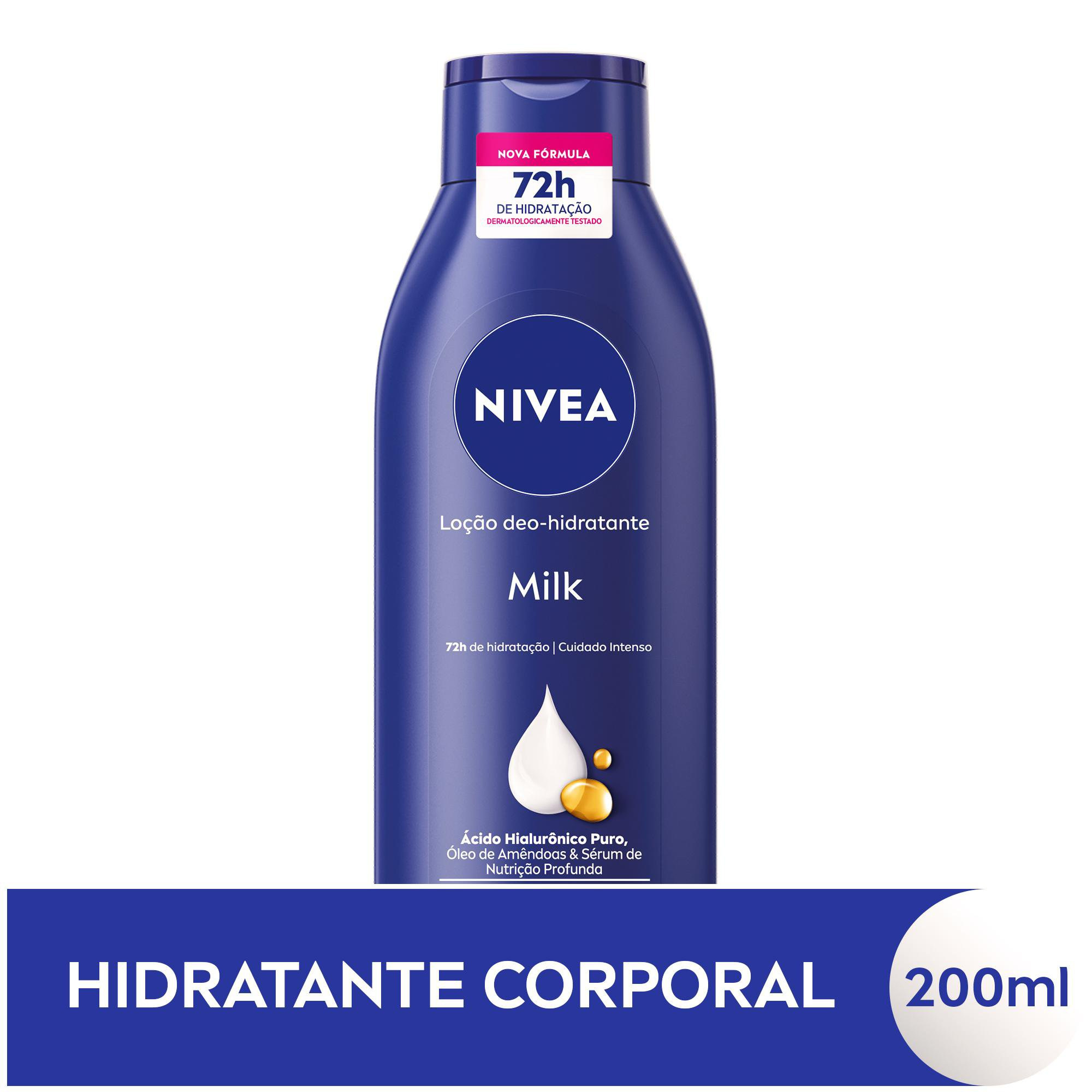 Loção Corporal Nivea Milk Hidratação Profunda Pele Seca a Extrasseca 200ml — imagem 2 | Drogaria Taveira