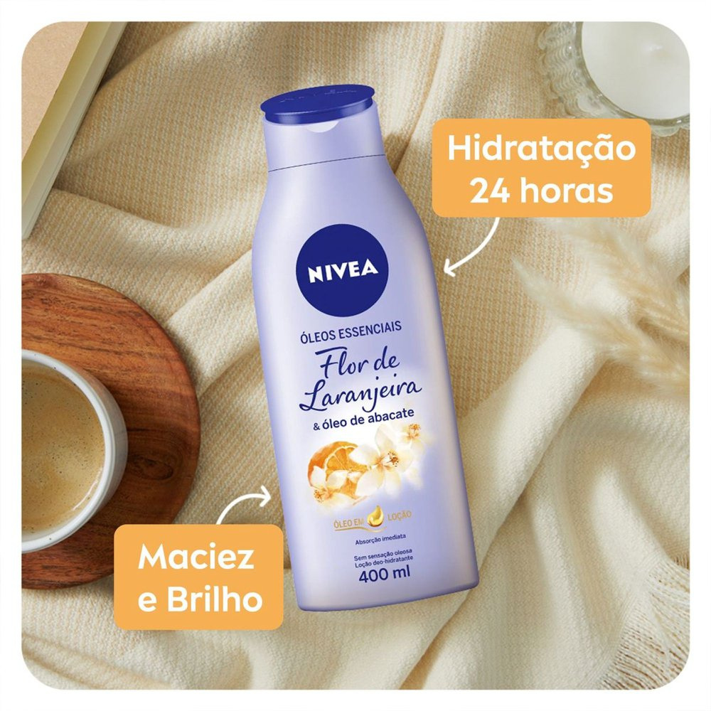 Loção Corporal Nivea Óleo Essencial Flor de Laranjeira 400ml — imagem 3 | Drogaria Taveira