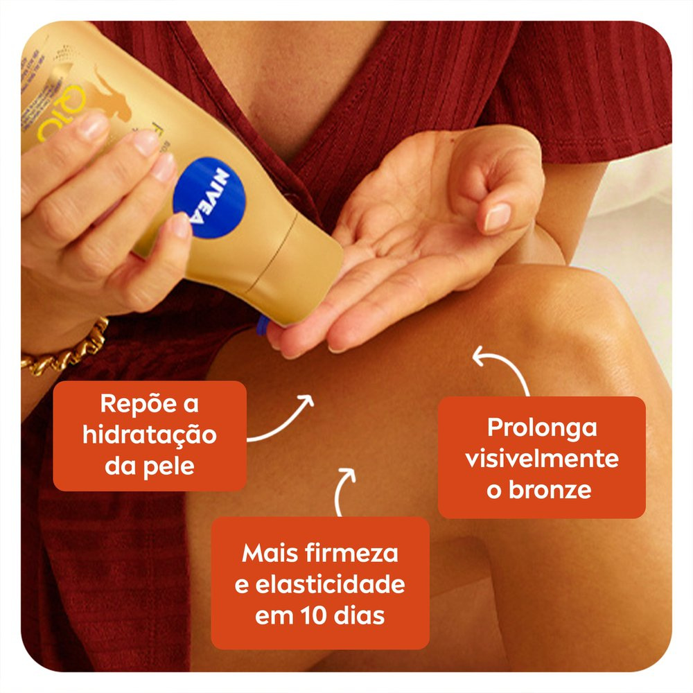 Loção Corporal Nivea Q10 Firmador Prolongador de Bronze 200ml — imagem 3 | Drogaria Taveira
