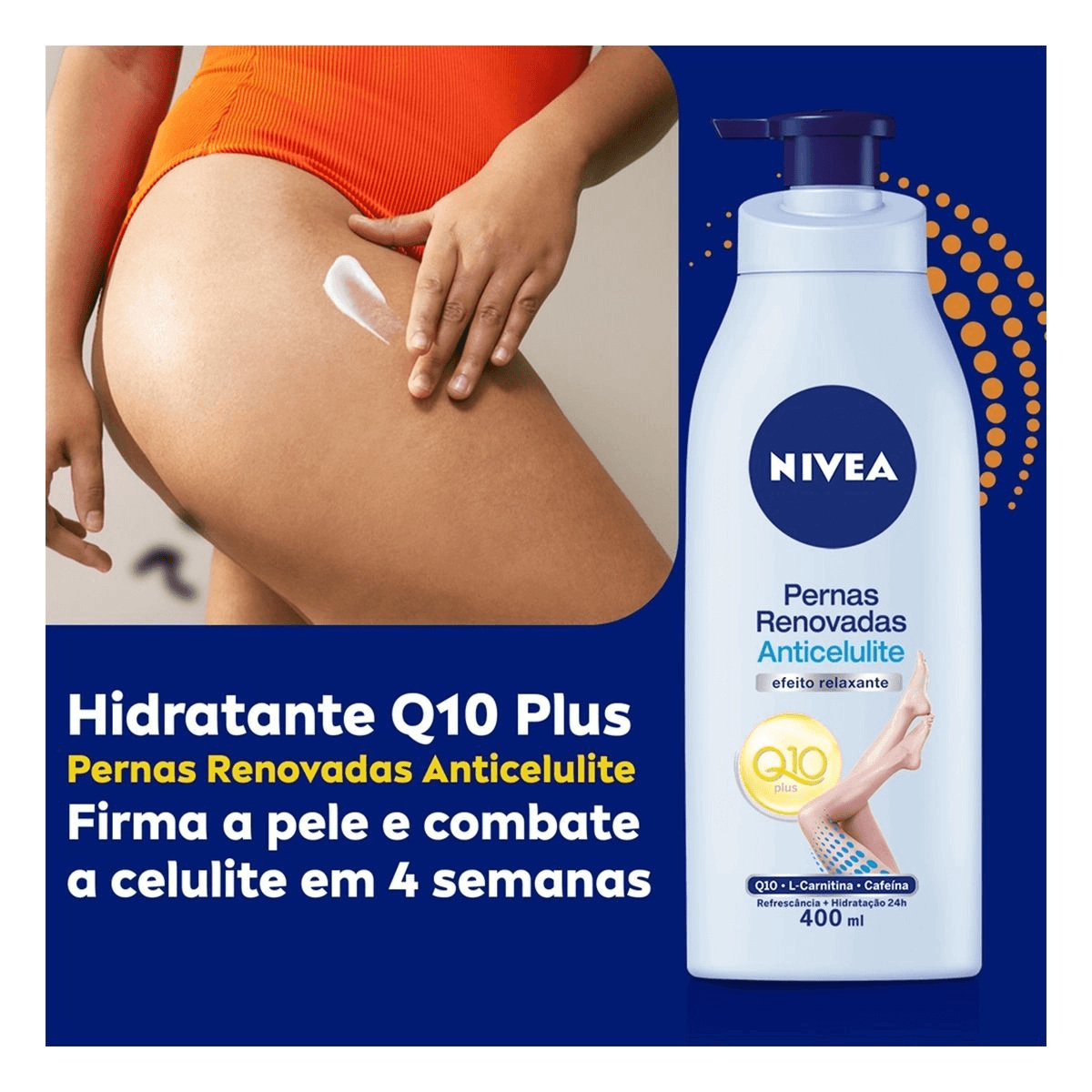 Loção Corporal Nivea Q10 Pernas Renovadas Anticelulite 400ml — imagem 2 | Drogaria Taveira