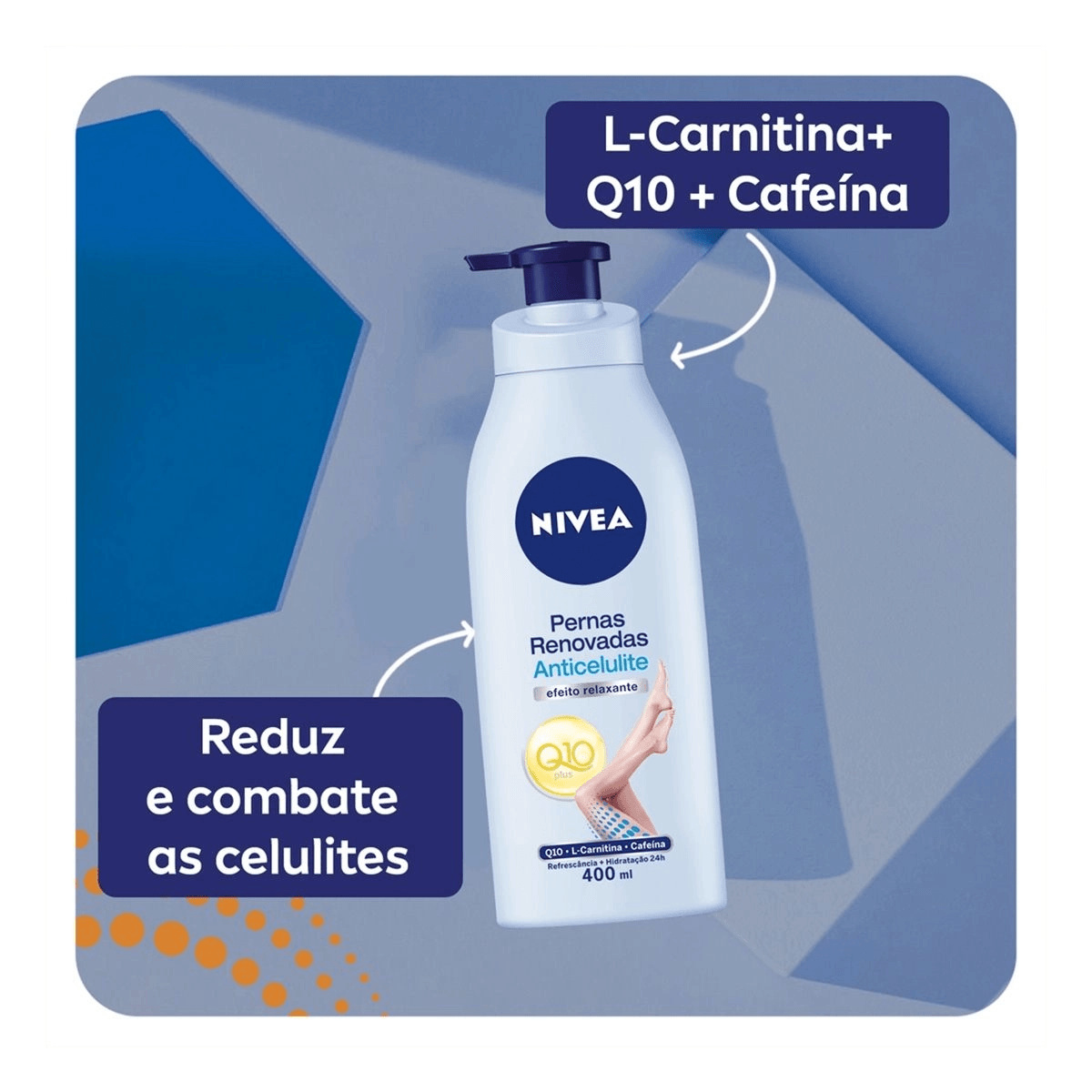 Loção Corporal Nivea Q10 Pernas Renovadas Anticelulite 400ml — imagem 4 | Drogaria Taveira