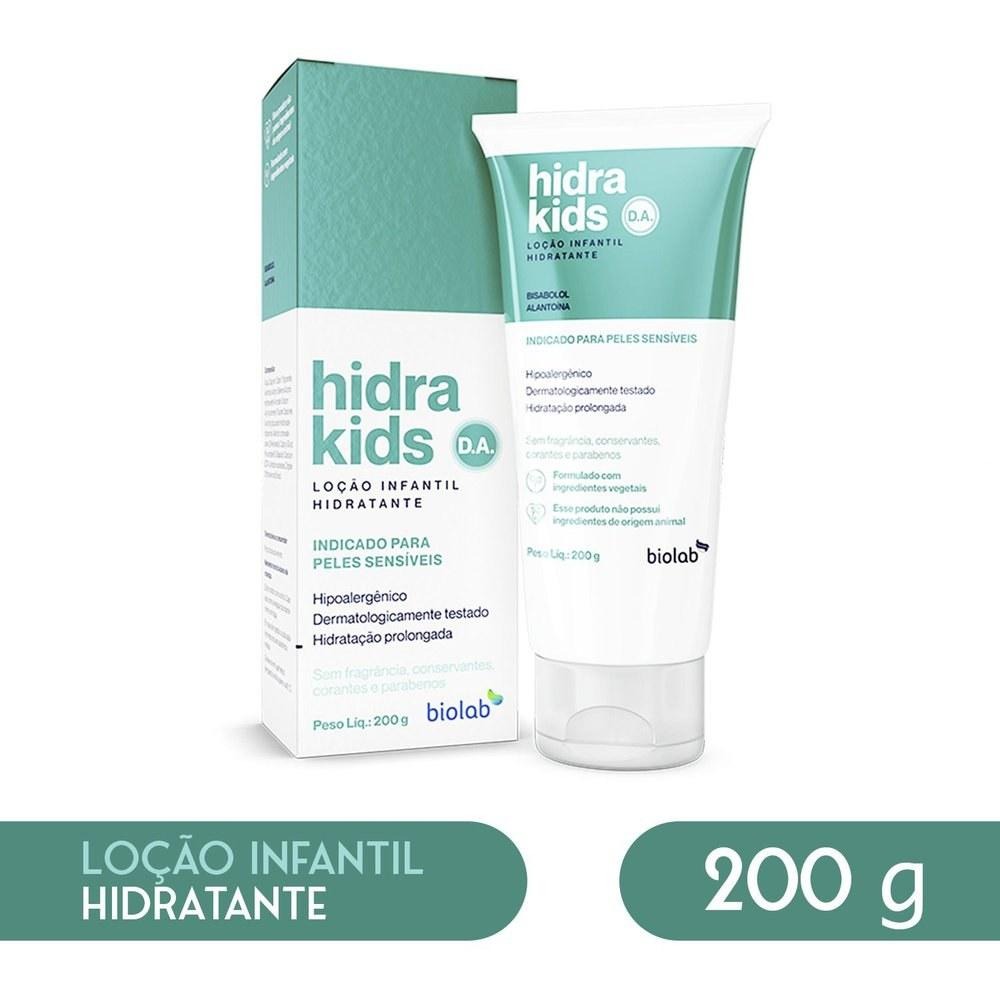 Loção Hidratante Infantil Hidra Kids D.A. Calmante com Aloe Vera 200g — Biolab | Drogaria Taveira