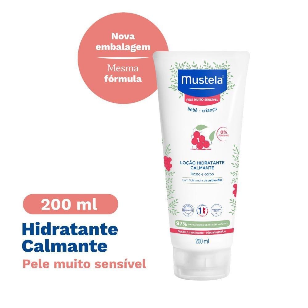Loção Hidratante Mustela Pele Muito Sensível Bebê Calmante Sem Perfume 200ml — imagem 2 | Drogaria Taveira