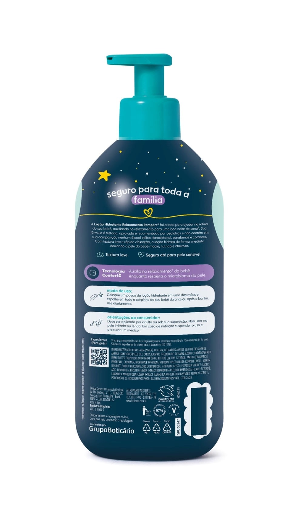Loção Hidratante Pampers Relaxamento 400ml Pump — imagem 2 | Drogaria Taveira