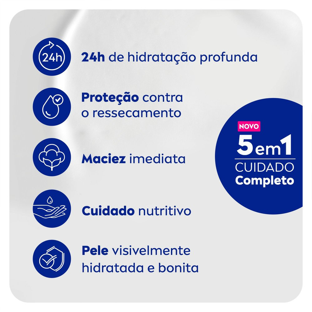 Loção Hidratante para Banho Nivea Milk Pele Seca 250ml — imagem 4 | Drogaria Taveira