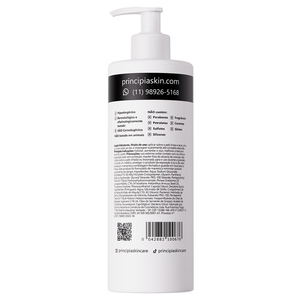 Loção Hidratante Principia Lh 02 500ml — imagem 2 | Drogaria Taveira