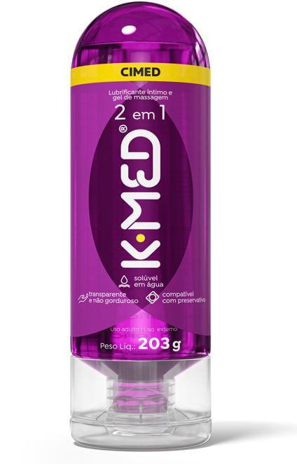Lubrificante Íntimo K-Med 2 em 1 Gel e Massagem 203g — K-Med | Drogaria Taveira