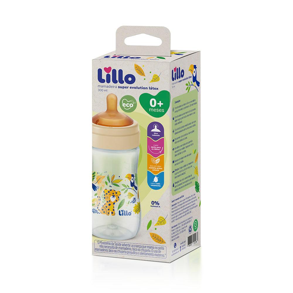 Mamadeira Lillo Super Evolution Látex Bico Redondo Recém-Nascido Anticólica Antivazamento 300ml 1 Unidade — imagem 4 | Drogaria Taveira