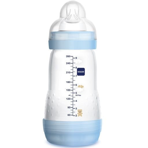 Mamadeira MAM Easy Start Anticólica +2 meses Azul 260ml 1 Unidade — imagem 2 | Drogaria Taveira