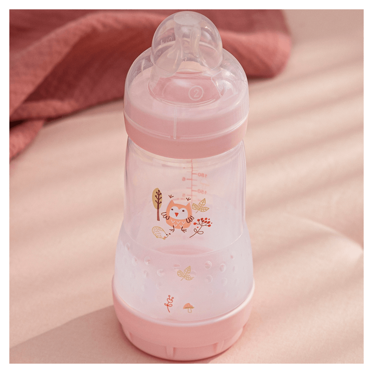 Mamadeira MAM Easy Start Anticólica +2 meses Rosa 260ml 1 Unidade — imagem 4 | Drogaria Taveira
