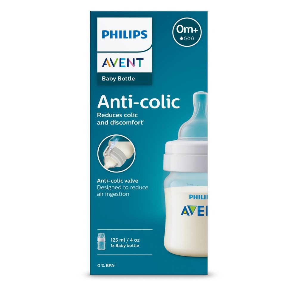 Mamadeira Philips Avent Classic+ +0 meses Anticólicas Fluxo Muito Lento 125ml 1 Unidade — Philips Avent | Drogaria Taveira