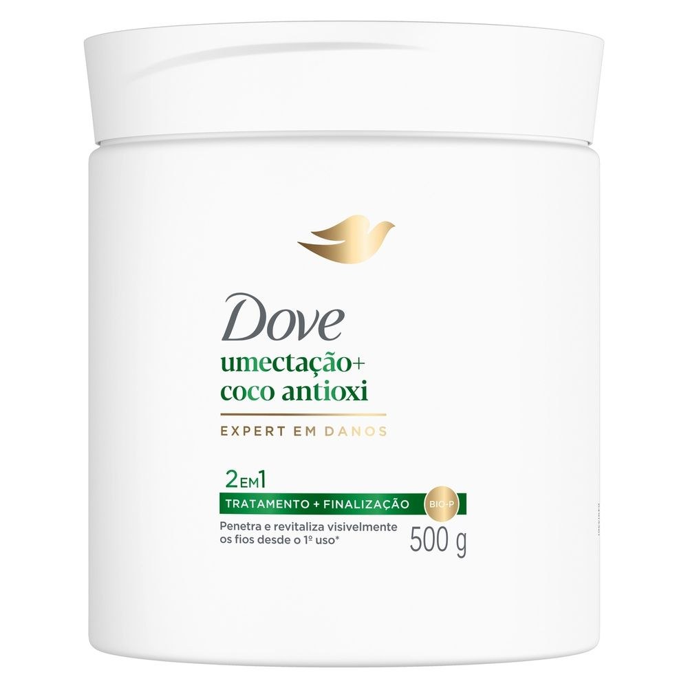 Máscara Capilar Dove 2 em 1 Umectação + Coco Antioxi 500g — imagem 2 | Drogaria Taveira