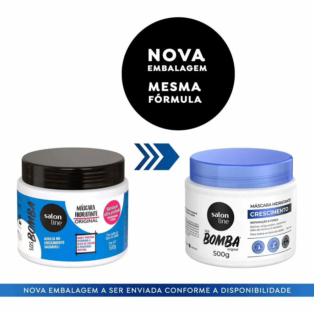 Máscara Capilar Salon Line SOS Bomba Original 500g — imagem 3 | Drogaria Taveira