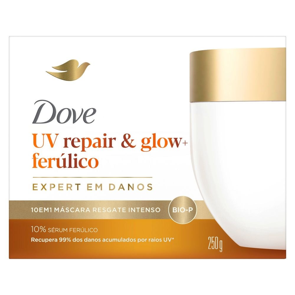 Máscara De Resgate Intenso Dove 10 Em 1 10% Sérum Ferúlico Uv Repair Glow + Ferúlico 250g — imagem 2 | Drogaria Taveira
