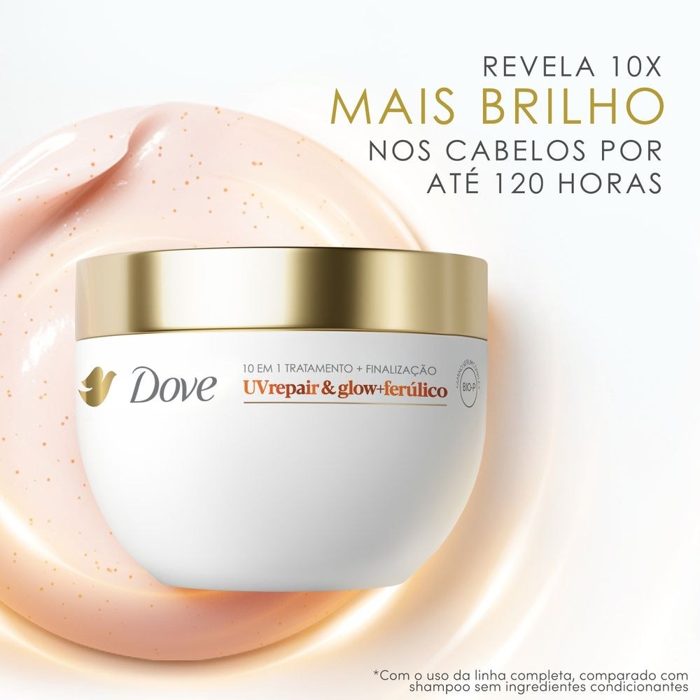 Máscara De Resgate Intenso Dove 10 Em 1 10% Sérum Ferúlico Uv Repair Glow + Ferúlico 250g — imagem 4 | Drogaria Taveira