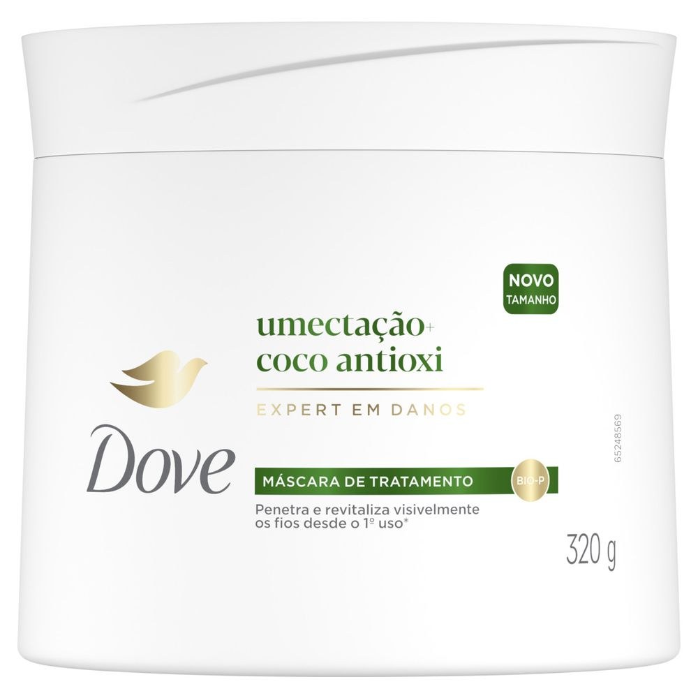 Máscara De Tratamento Capilar Dove Umectação + Coco Antioxi 320g — imagem 2 | Drogaria Taveira