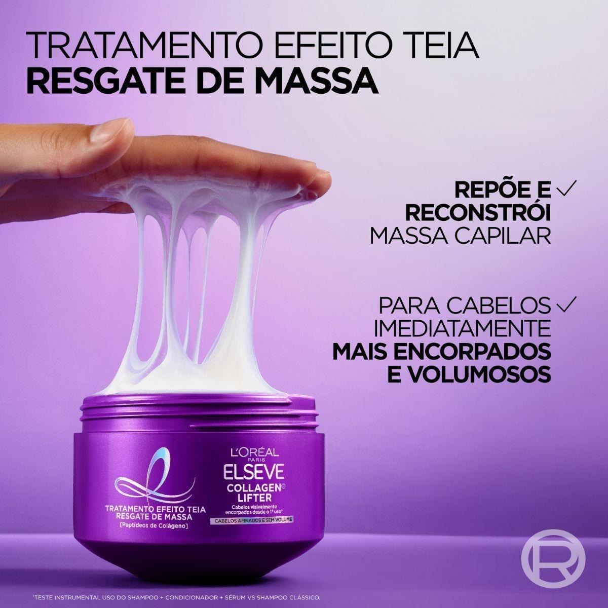 Máscara de Tratamento Capilar Elseve Collagen Lifter Efeito Teia 300g — imagem 4 | Drogaria Taveira