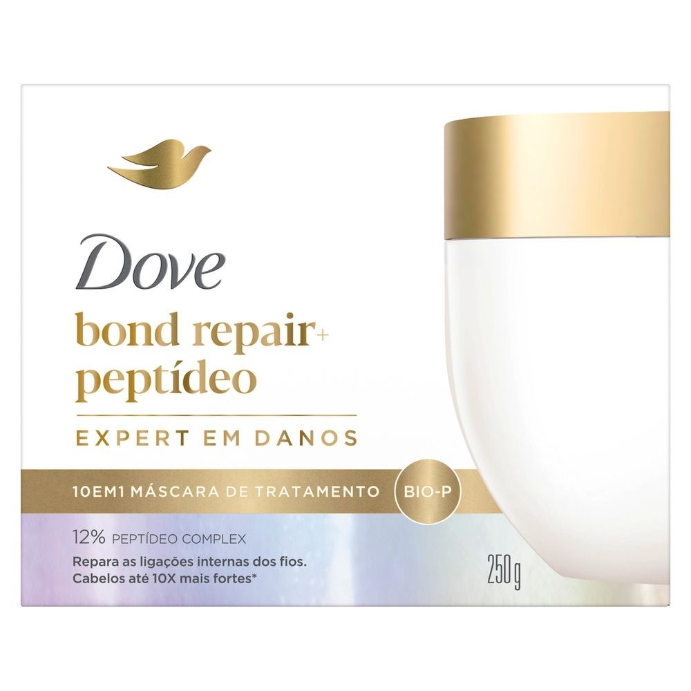 Máscara de Tratamento Dove Bond Repair + Peptídeo 10 em 1 250g — imagem 2 | Drogaria Taveira
