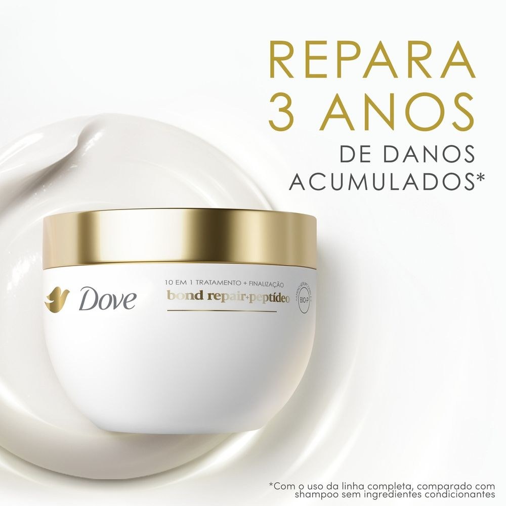 Máscara de Tratamento Dove Bond Repair + Peptídeo 10 em 1 250g — imagem 4 | Drogaria Taveira