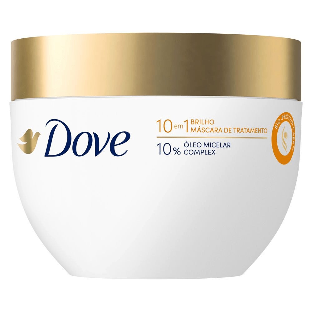 Máscara de Tratamento Dove Brilho + Óleo Micelar 10 em 1 270g — imagem 2 | Drogaria Taveira